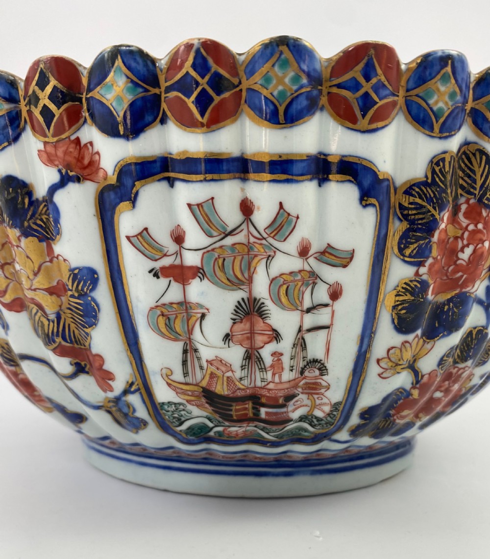Japanese Imari  Black Ship bowl. 19th Century. View XIII