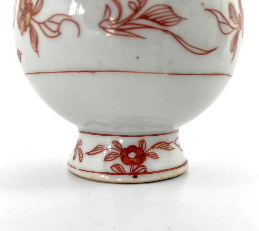 Pair Chinese porcelain rose water sprinklers, Kangxi, c. 1700. View V