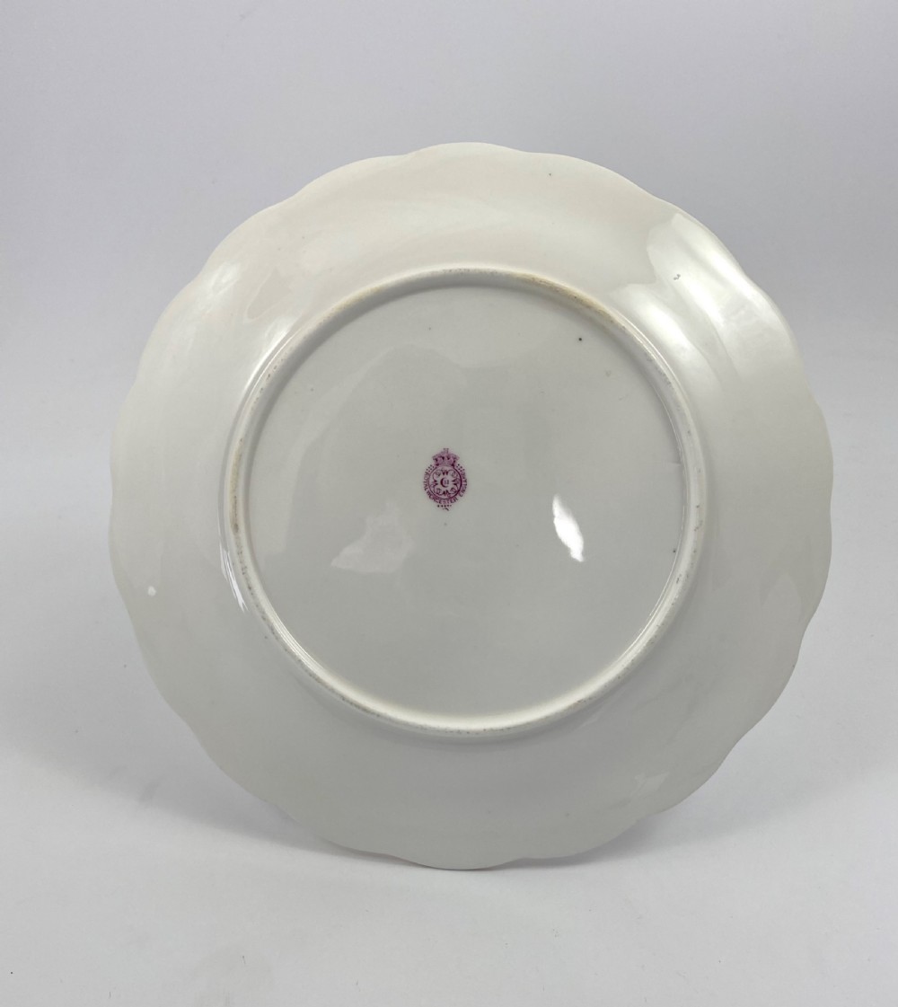 Royal Worcester porcelain plate. Charley Baldwyn, dated 1908. View VI