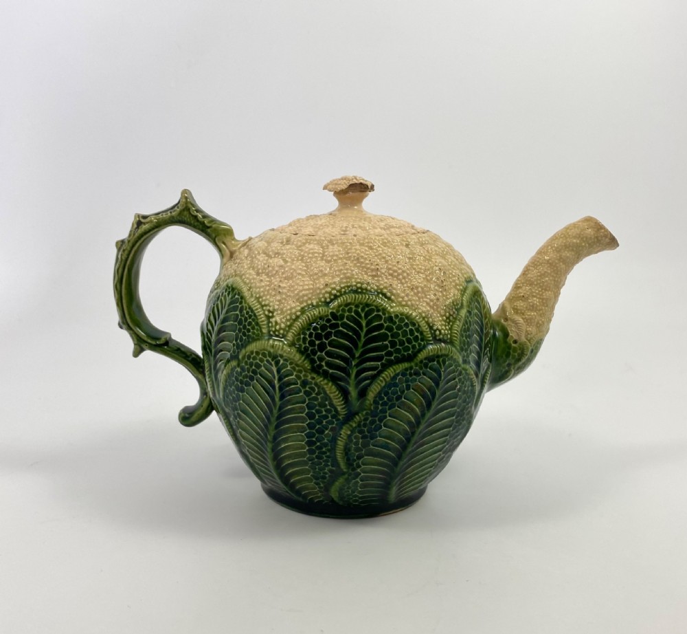Staffordshire ‘Cauliflower’ teapot & cover, c. 1765. View II
