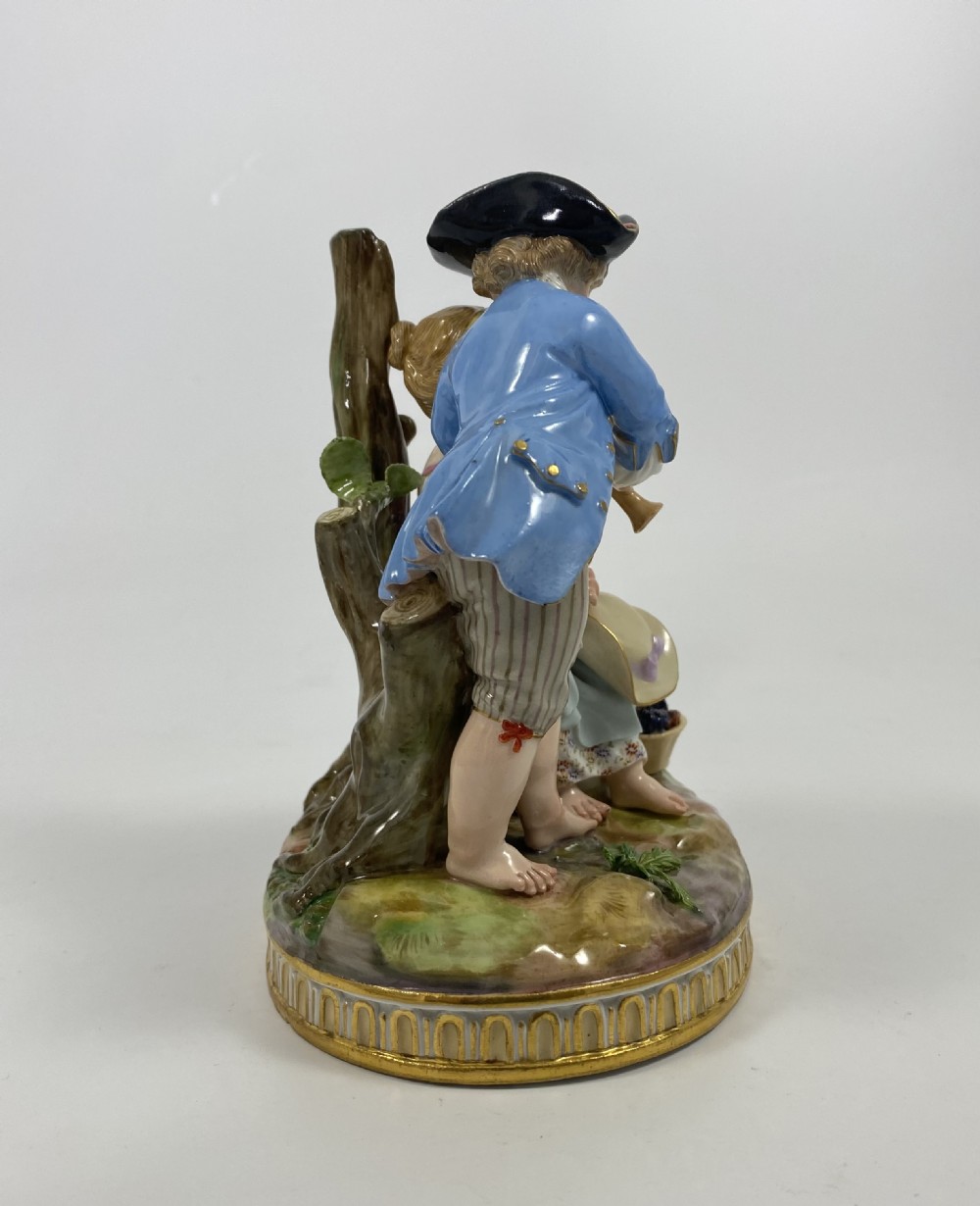 Meissen porcelain group, c. 1880. View III