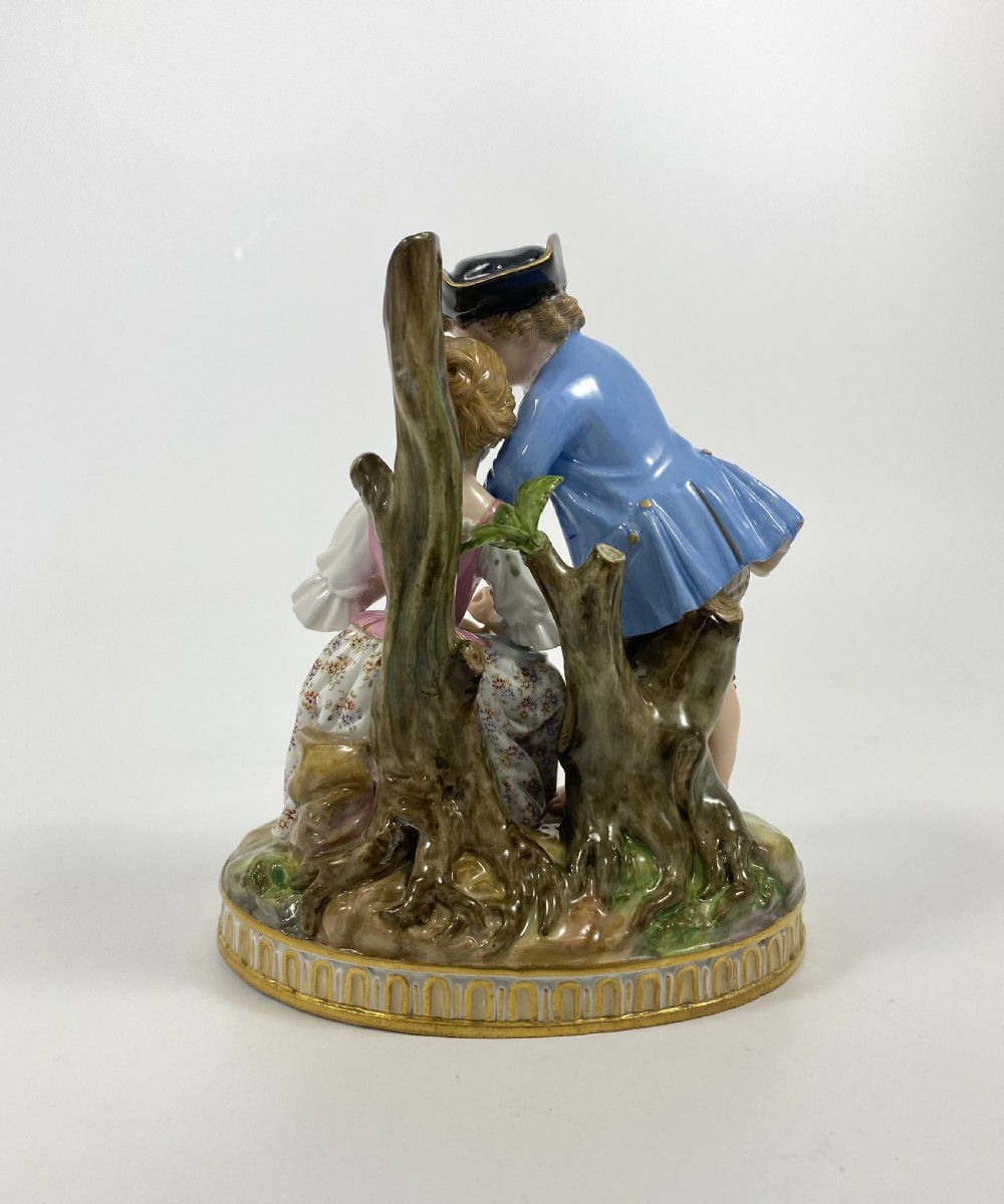 Meissen porcelain group, c. 1880. View IV