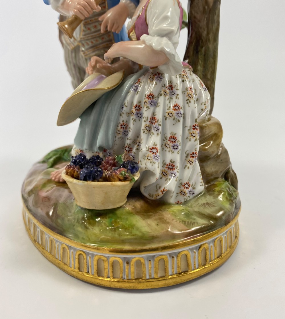Meissen porcelain group, c. 1880. View VI