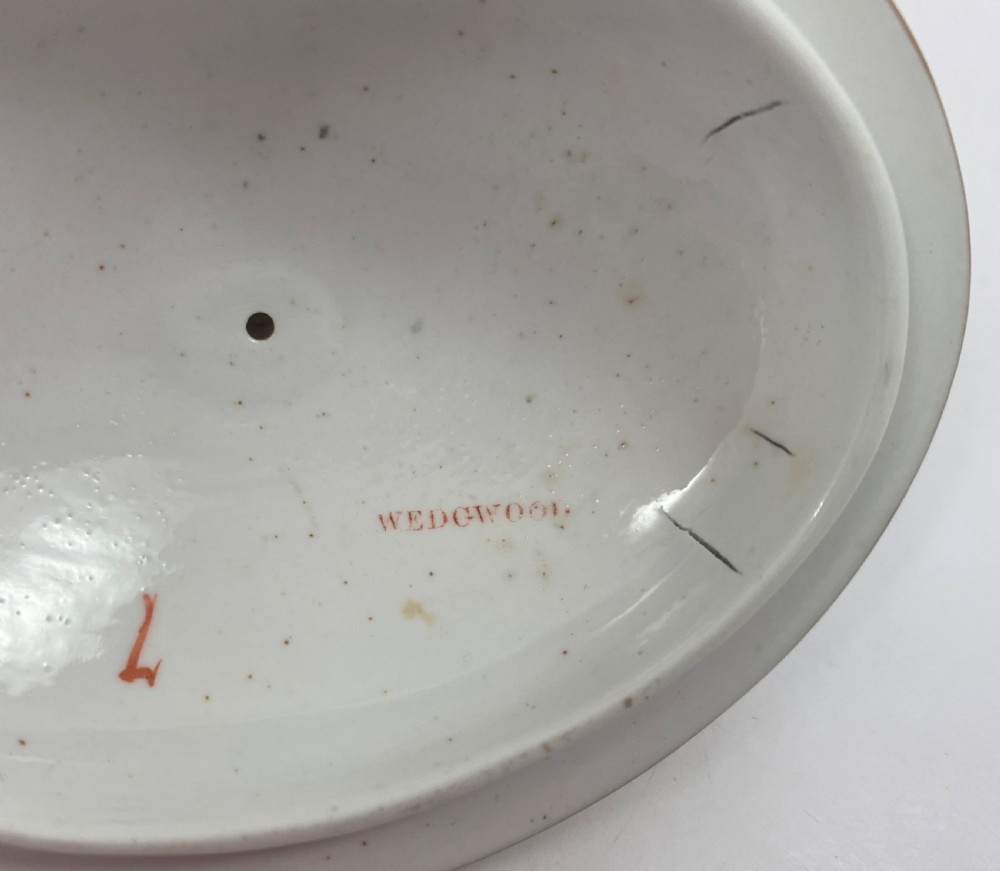 Rare Wedgwood ‘Bone China’ Imari sucrier, c. 1810. View IX