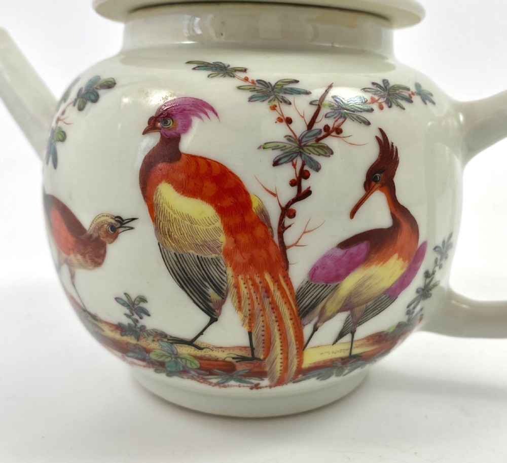 Chinese porcelain teapot. James Giles, London decoration, c. 1765. View VIII