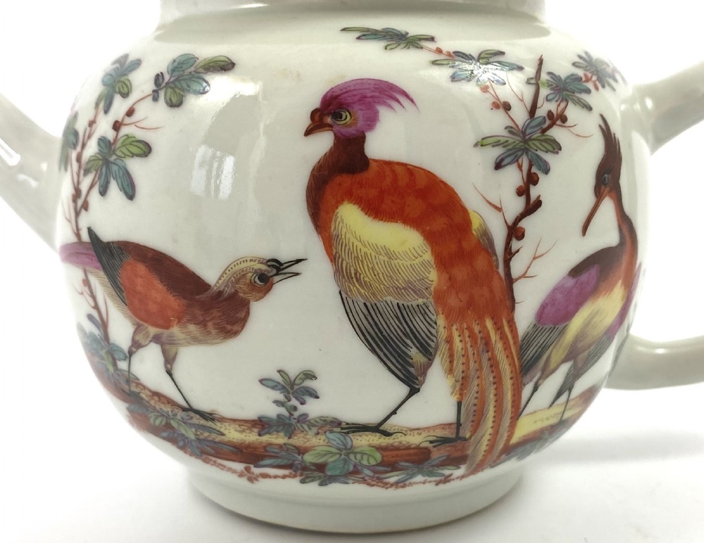 Chinese porcelain teapot. James Giles, London decoration, c. 1765. View IX