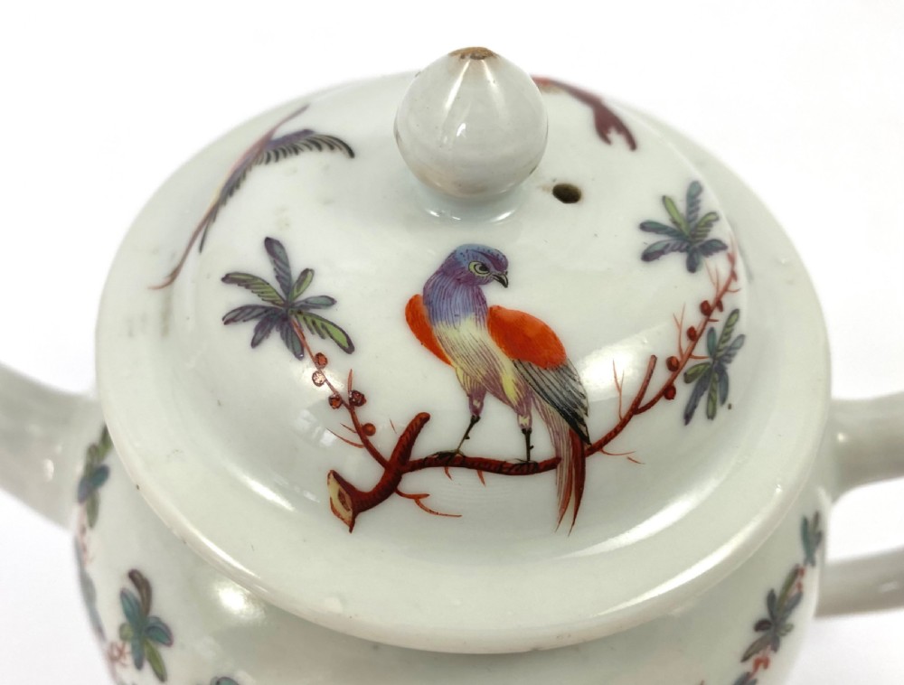 Chinese porcelain teapot. James Giles, London decoration, c. 1765. View XI