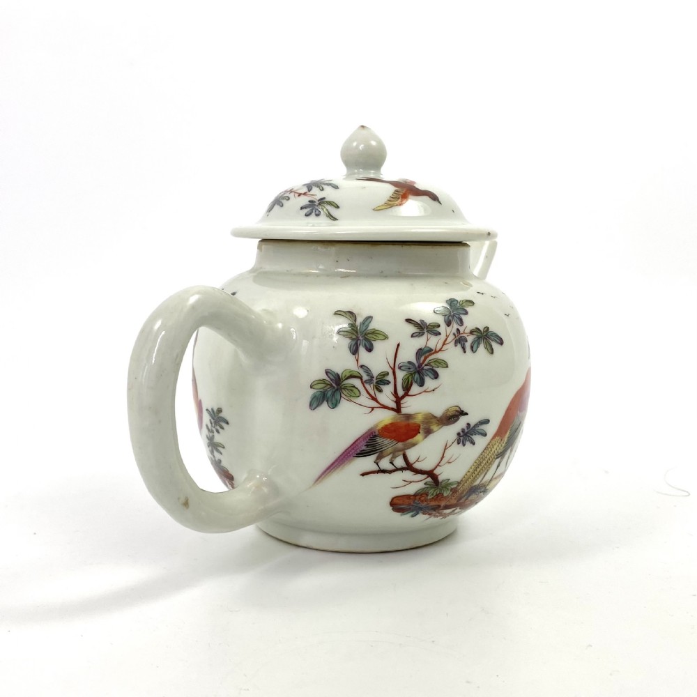 Chinese porcelain teapot. James Giles, London decoration, c. 1765. View XII