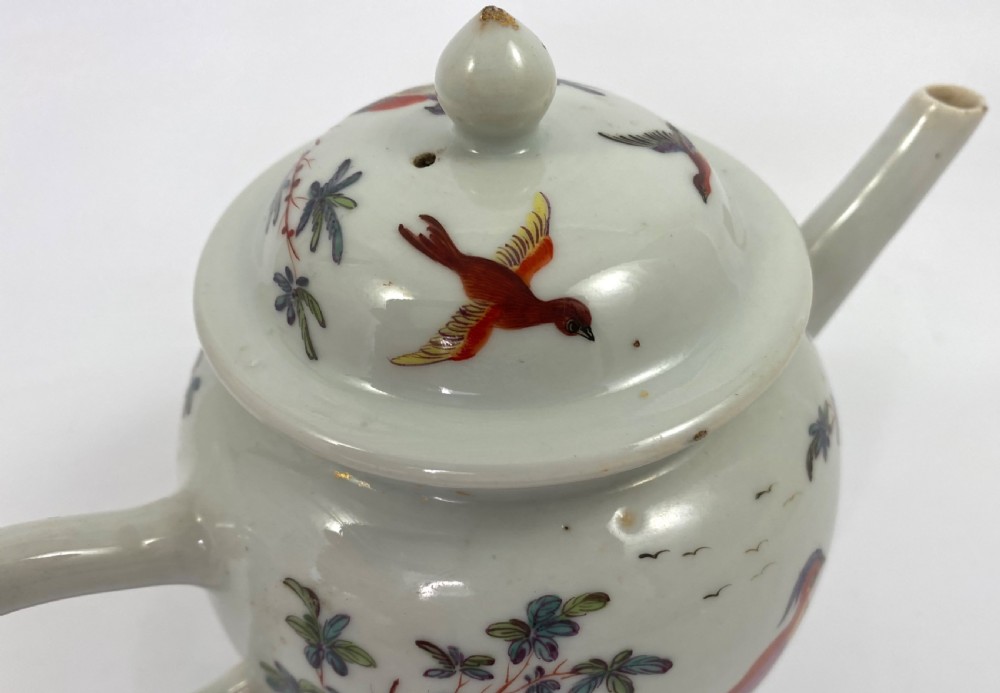 Chinese porcelain teapot. James Giles, London decoration, c. 1765. View XVII