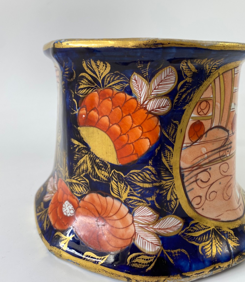 Huge Masons Ironstone Quart mug. School House pattern, c. 1815. View X