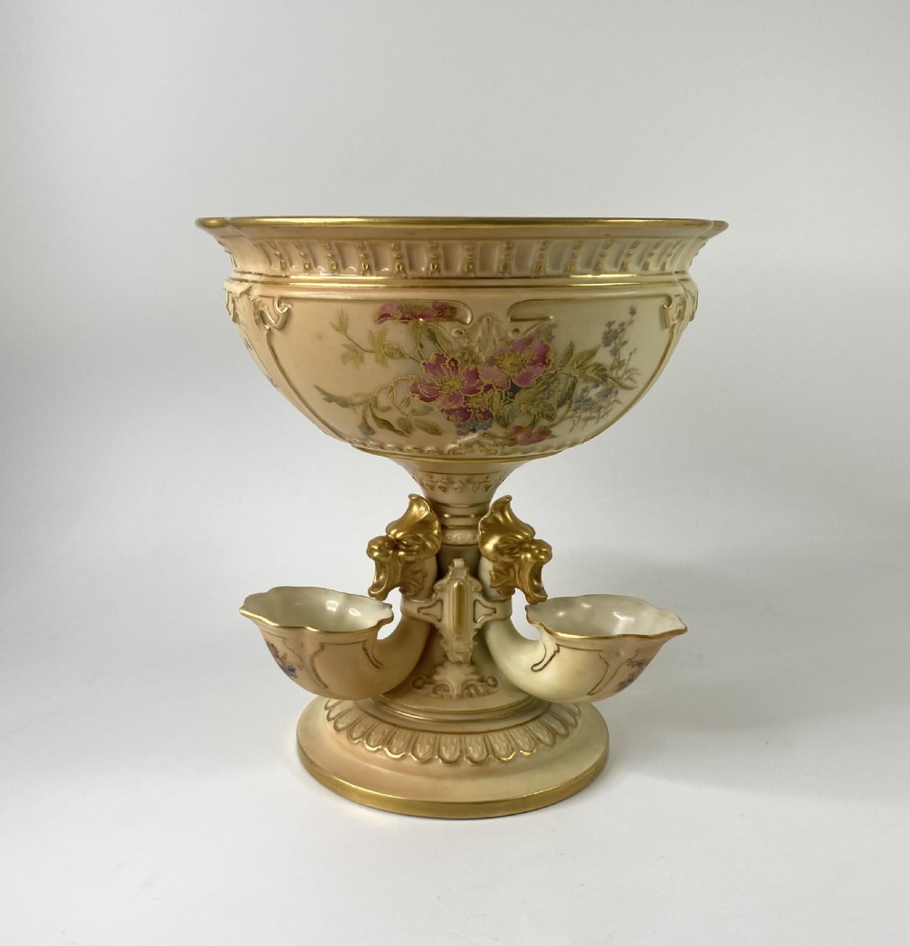 Royal Worcester porcelain ‘Flower Bowl’, dated 1912. View III