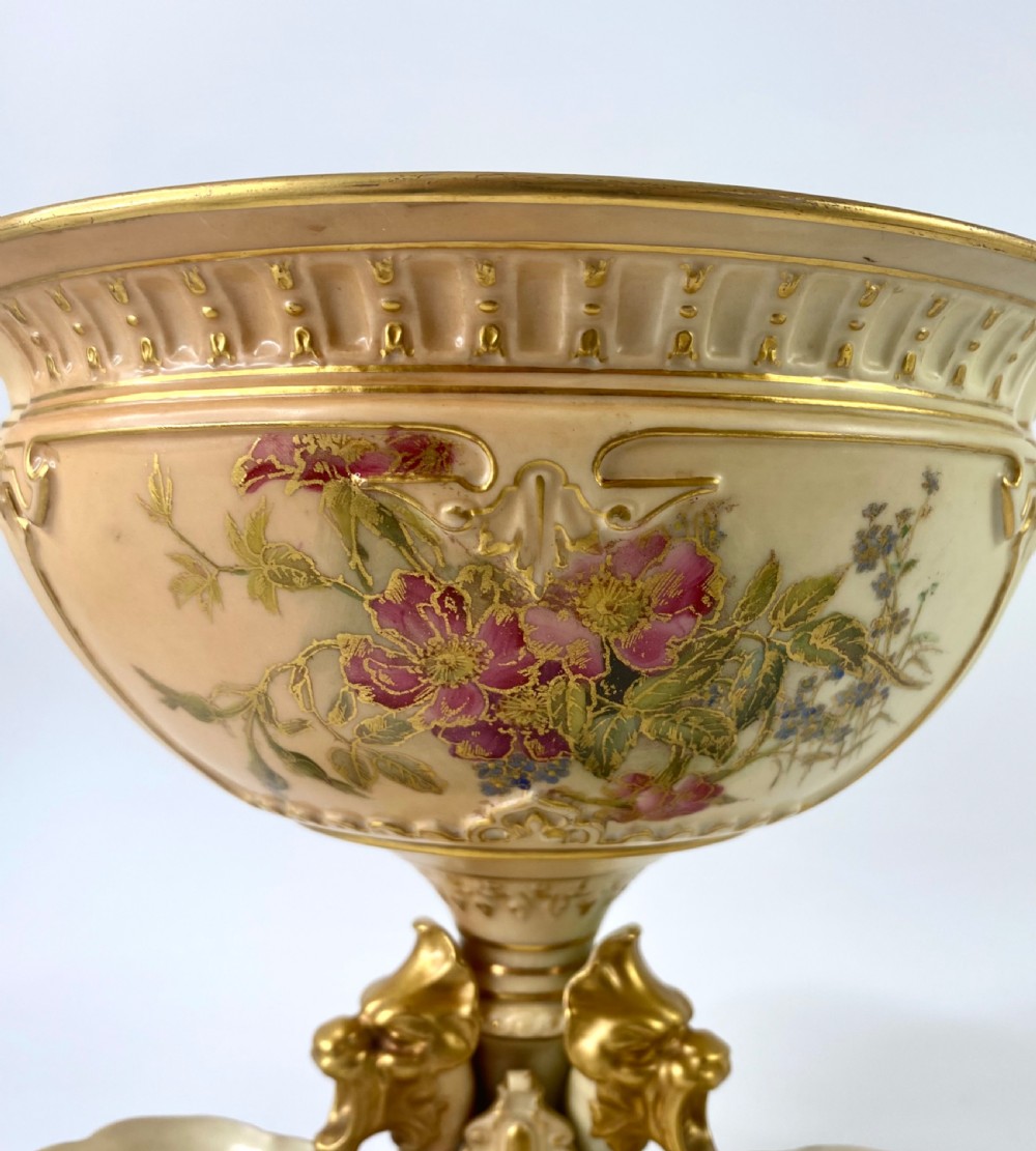Royal Worcester porcelain ‘Flower Bowl’, dated 1912. View V