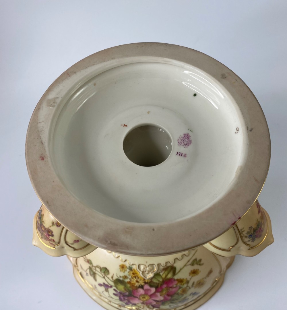 Royal Worcester porcelain ‘Flower Bowl’, dated 1912. View XIII