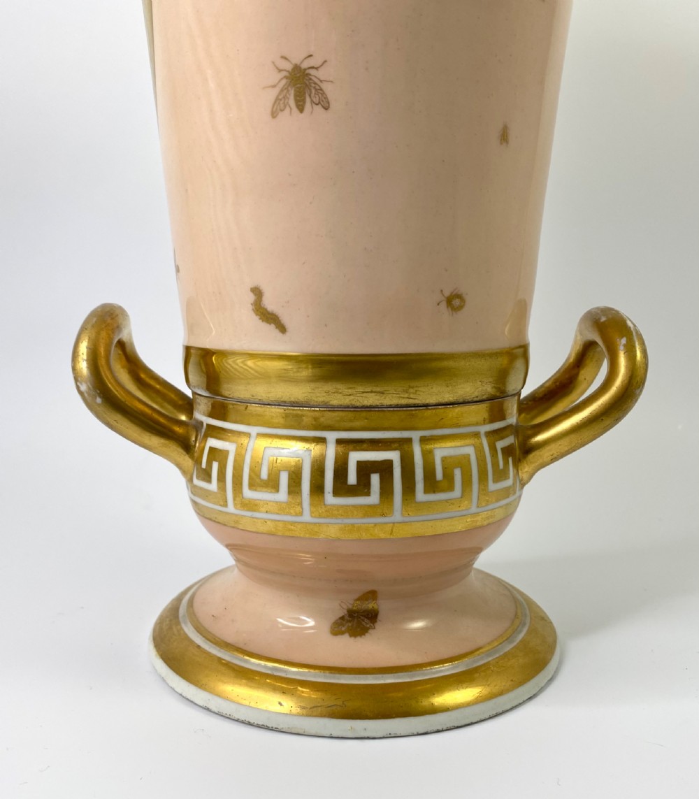 Fine and rare large Derby two part vase, c. 1810. View XIII