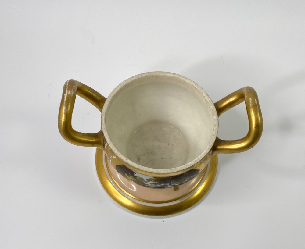 Fine and rare large Derby two part vase, c. 1810. View XVII