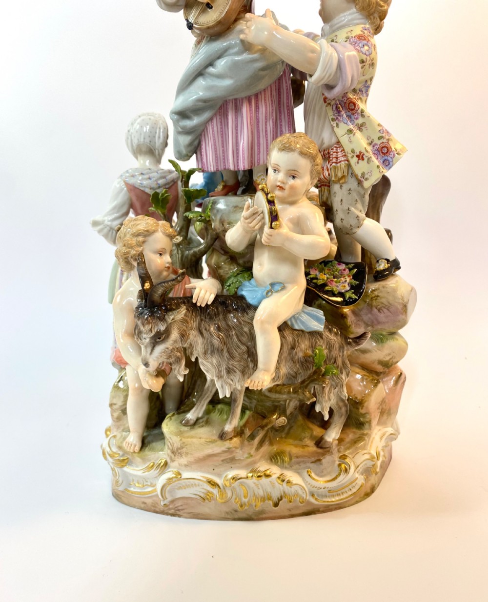 Meissen porcelain group of musicians, c. 1870. View III