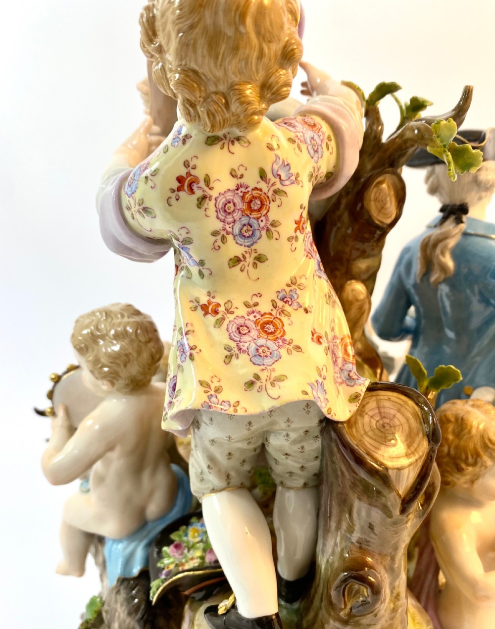 Meissen porcelain group of musicians, c. 1870. View VII