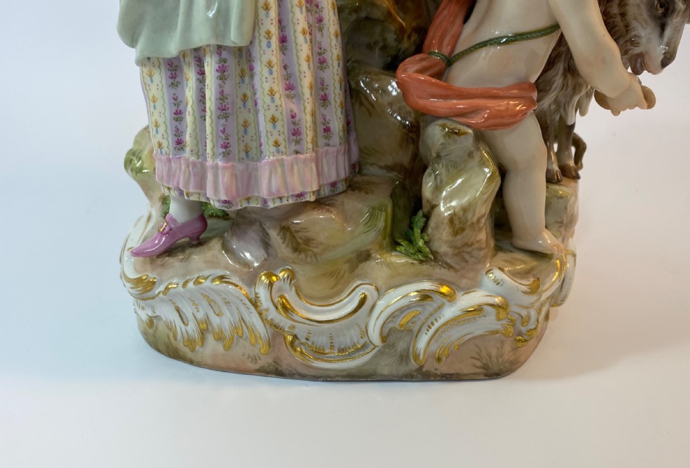 Meissen porcelain group of musicians, c. 1870. View XV