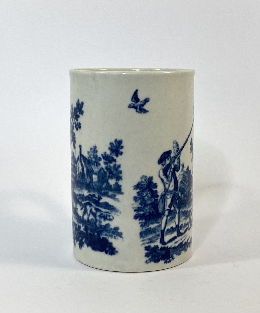 Worcester porcelain Hunting mug, c. 1775. View VI