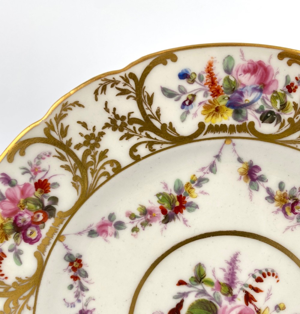 Swansea porcelain plate. Floral sprays, c. 1815. View IV