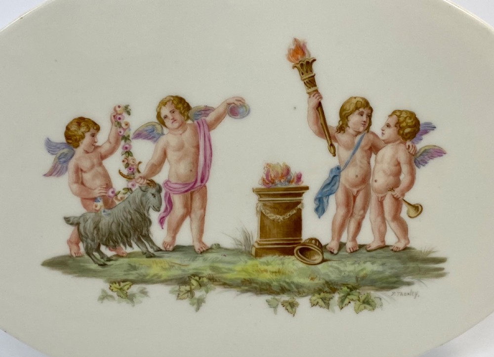 Wedgwood porcelain plaque. Putti, c. 1910. View II