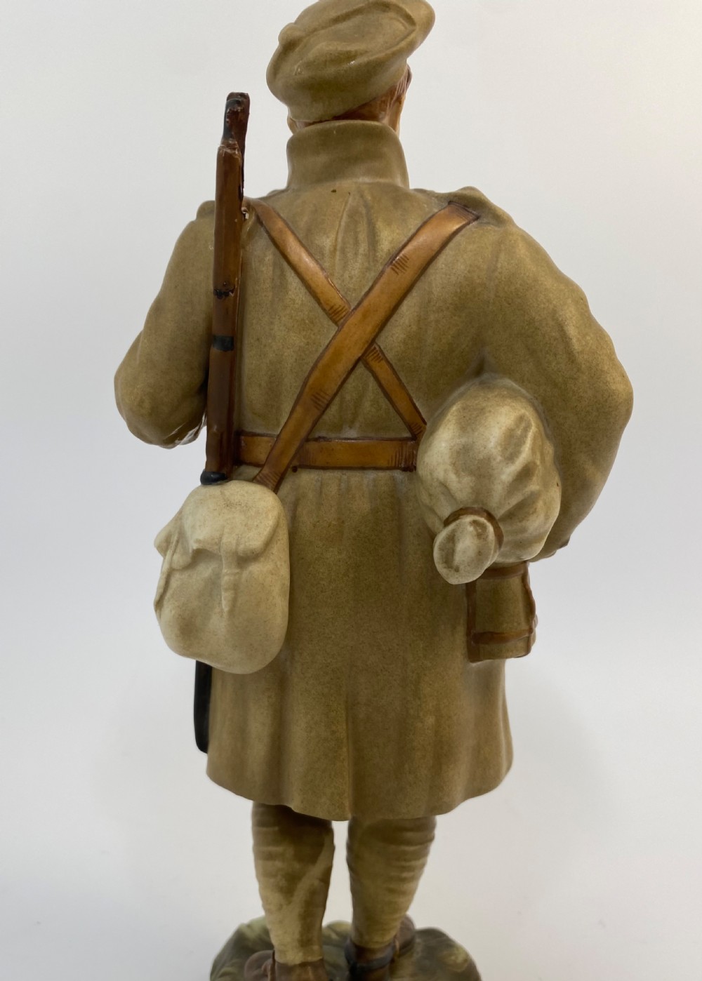 Royal Worcester porcelain figure of a British Soldier, dated 1916. View V