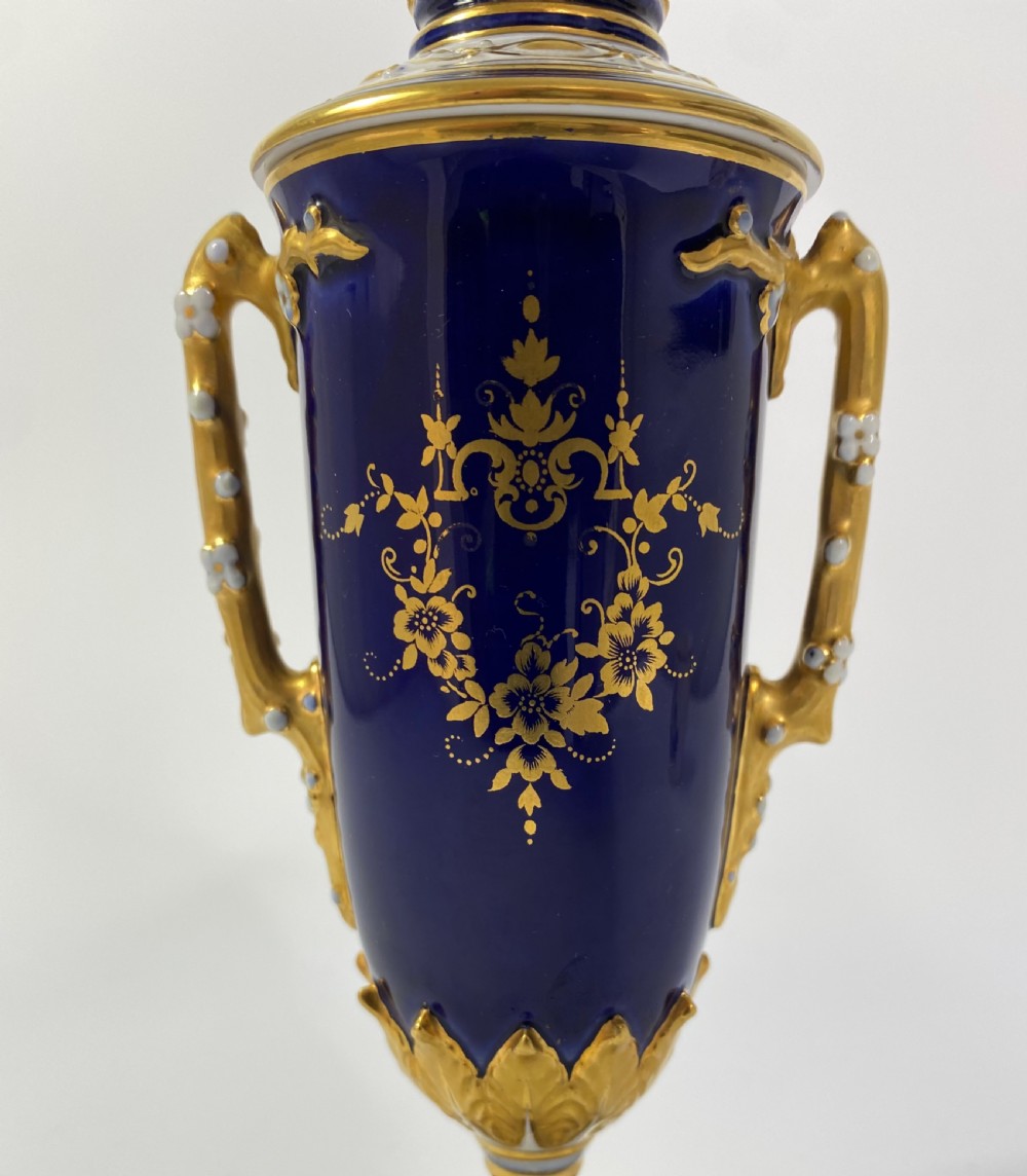 Royal Worcester vase. Harry Stinton, d. 1912. View IX