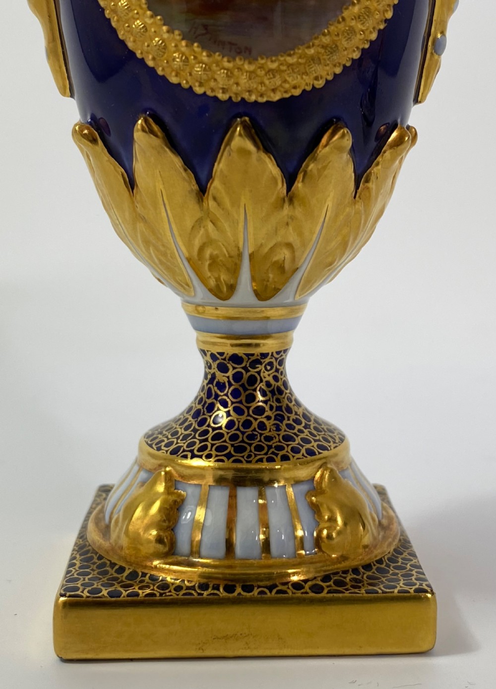 Royal Worcester vase. Harry Stinton, d. 1912. View X