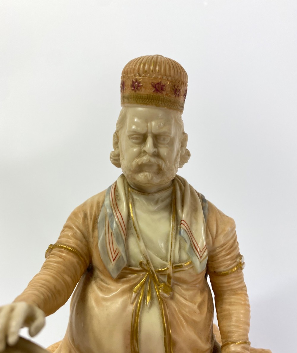 Royal Worcester figure Shaban, James Hadley, c. 1895. View VII