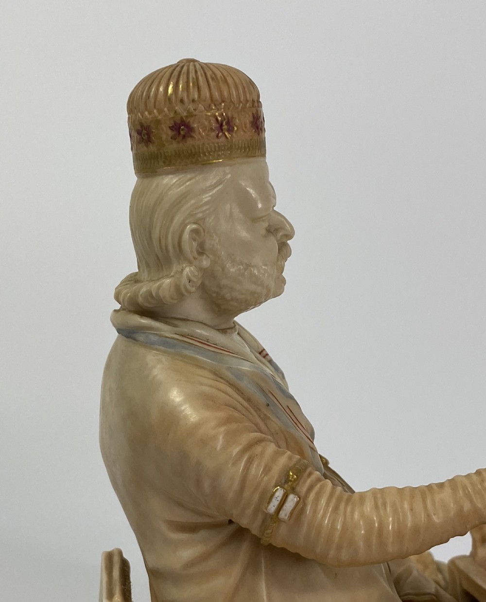 Royal Worcester figure Shaban, James Hadley, c. 1895. View XI