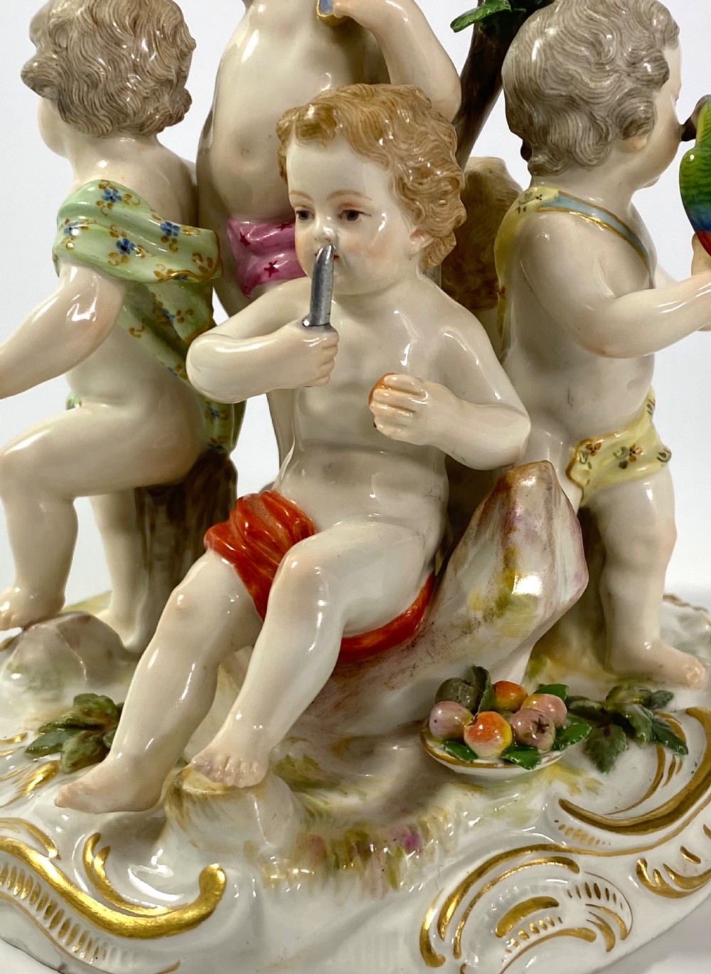 Meissen porcelain group, ‘The Senses’, c. 1870. View VI