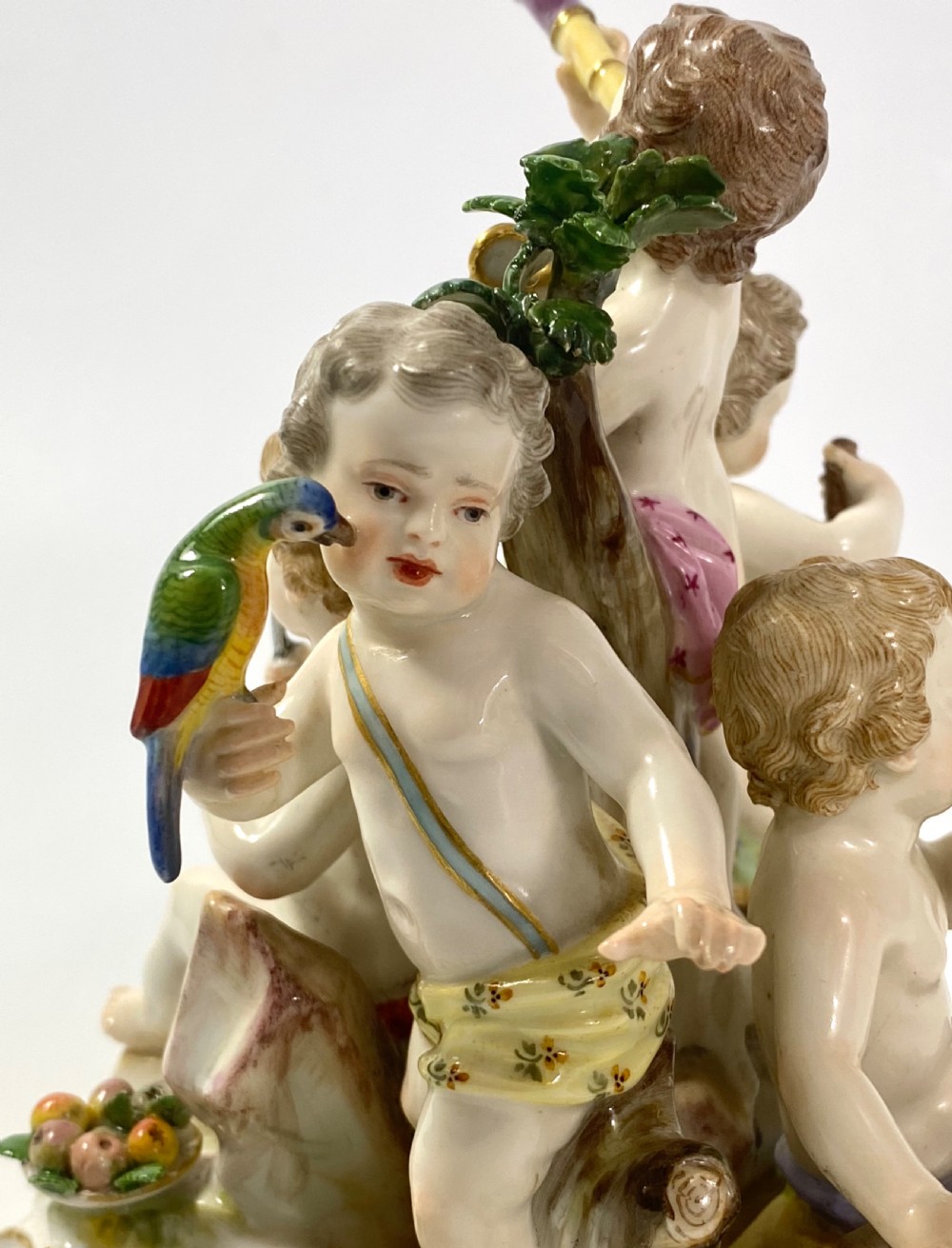 Meissen porcelain group, ‘The Senses’, c. 1870. View VII