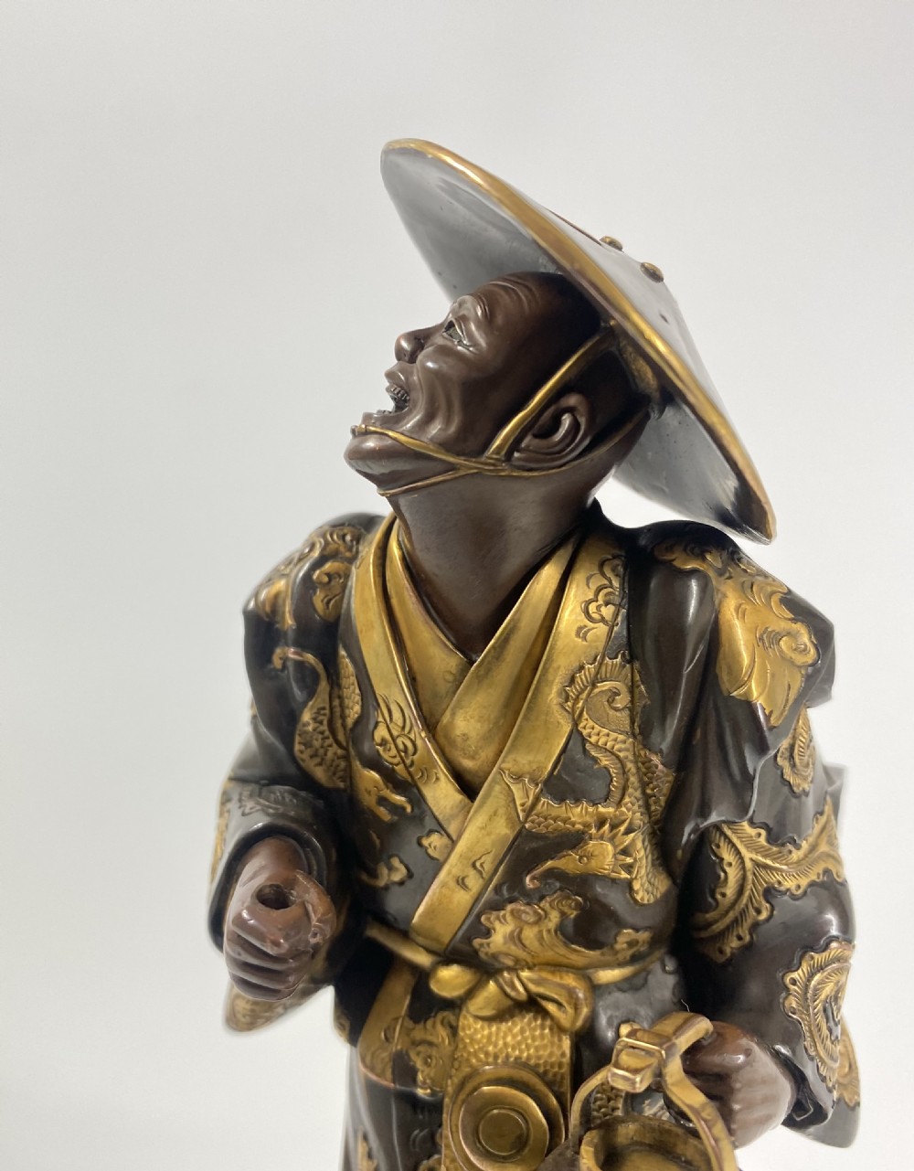 Miyao Eisuke bronze figure. Japan, c. 1900. Meiji Period. View XI