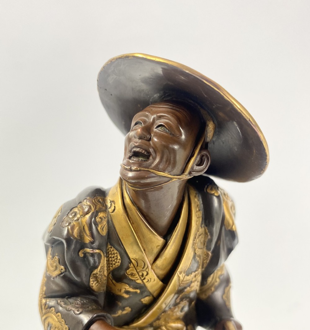 Miyao Eisuke bronze figure. Japan, c. 1900. Meiji Period. View XII