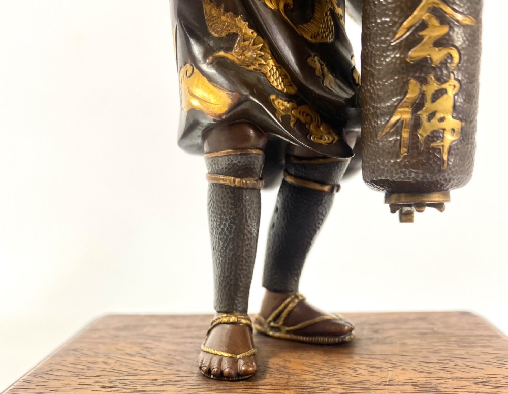 Miyao Eisuke bronze figure. Japan, c. 1900. Meiji Period. View XV