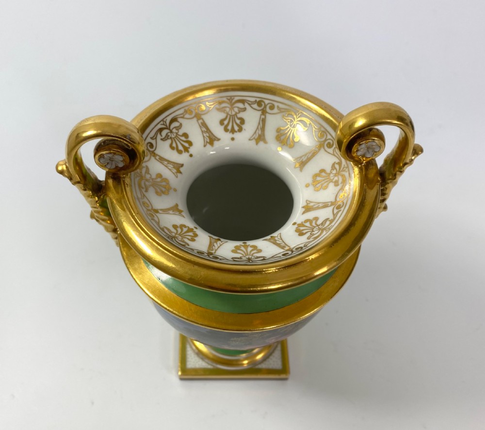 FBB Worcester porcelain vase, The Minstrel, c. 1815. View VII