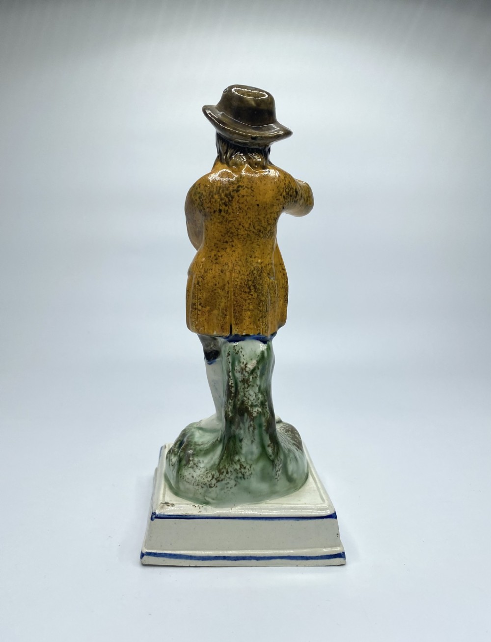 Prattware pottery figure, Staffordshire, c. 1800. View III