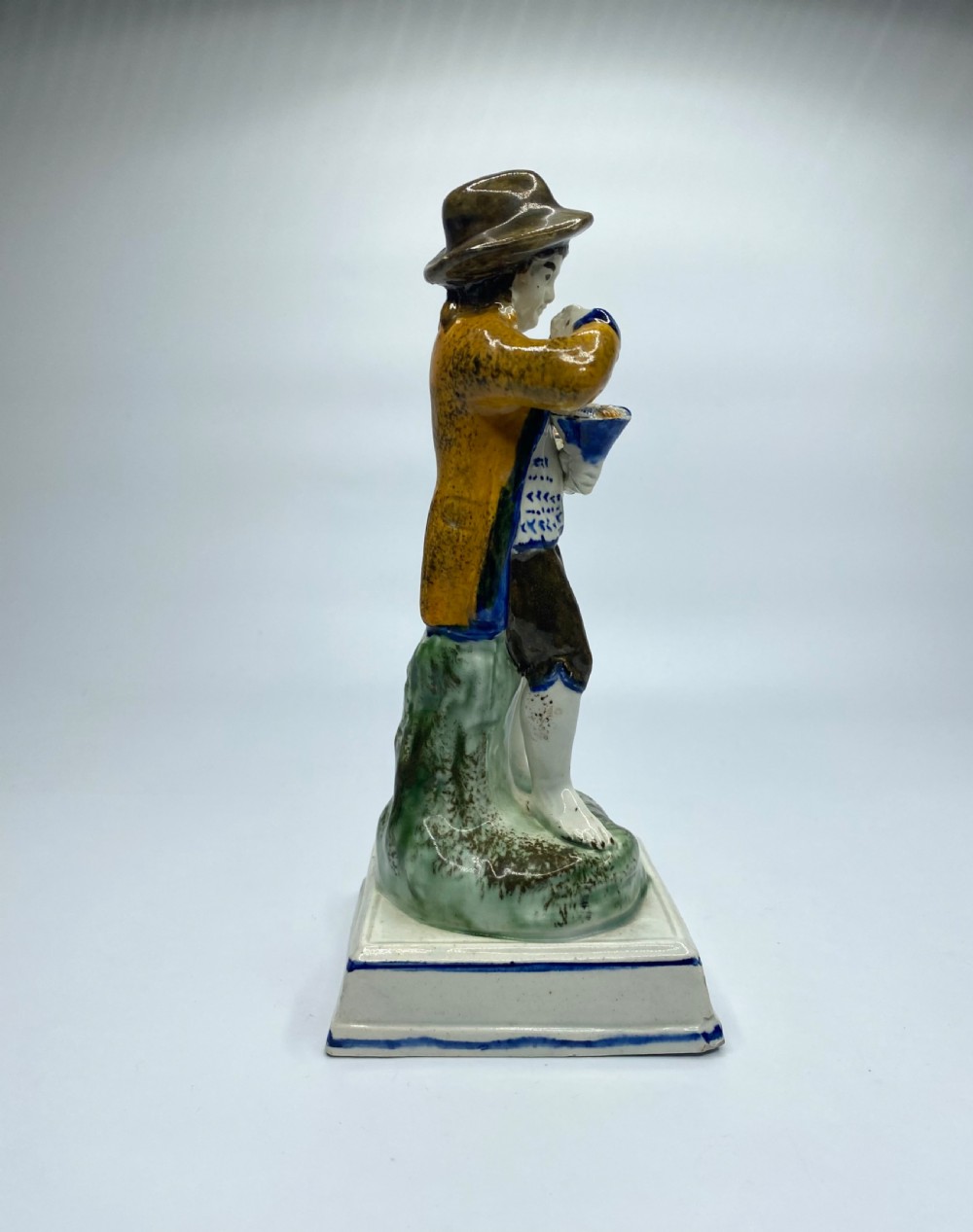 Prattware pottery figure, Staffordshire, c. 1800. View IV