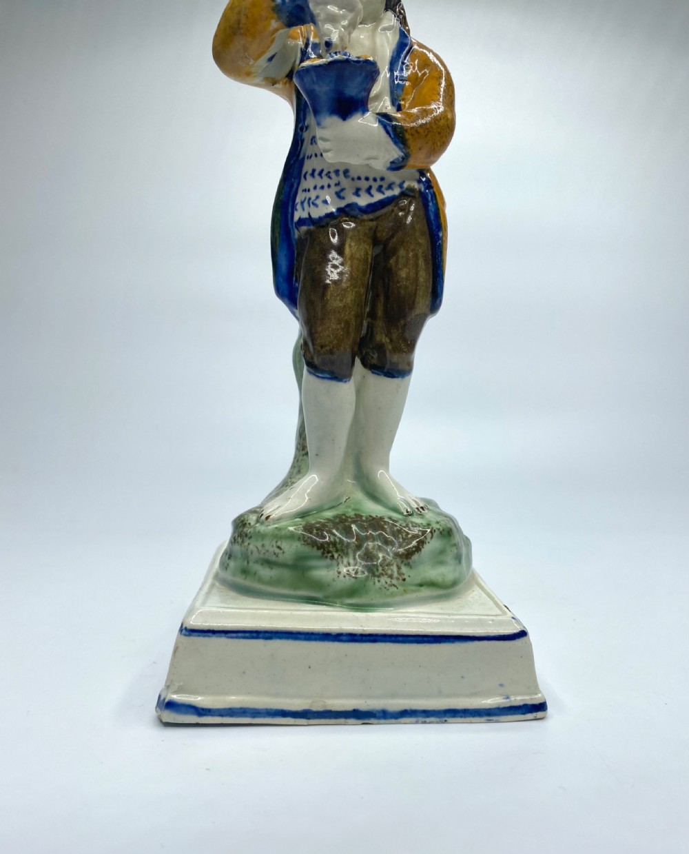 Prattware pottery figure, Staffordshire, c. 1800. View VII