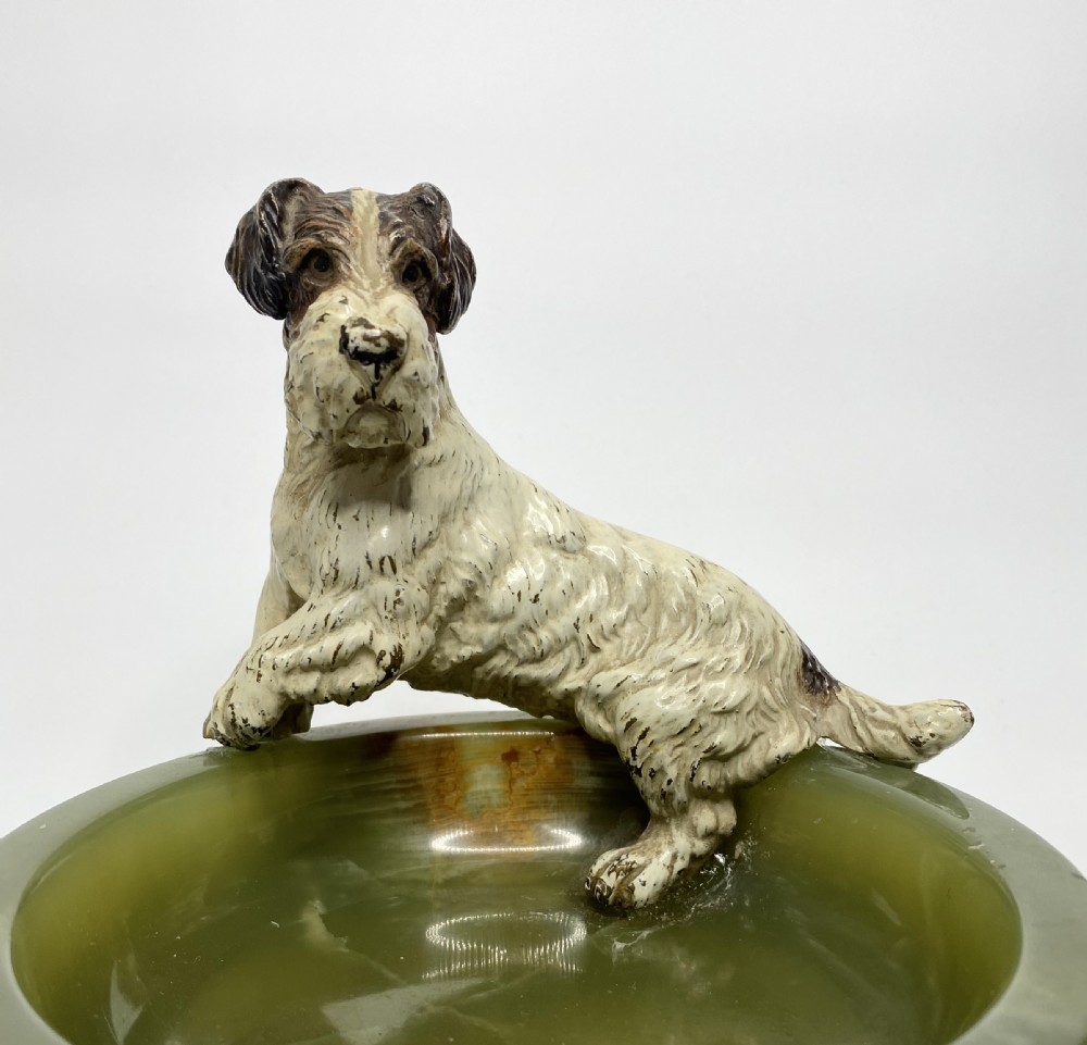 Austrian cold painted bronze Fox Terrier, c. 1900. View II
