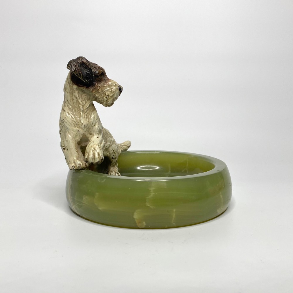 Austrian cold painted bronze Fox Terrier, c. 1900. View III