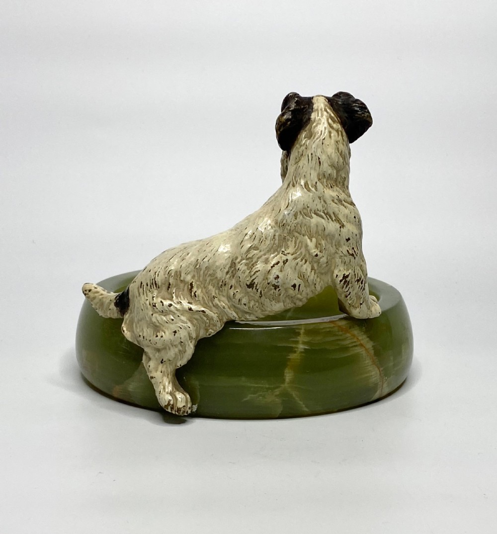 Austrian cold painted bronze Fox Terrier, c. 1900. View V