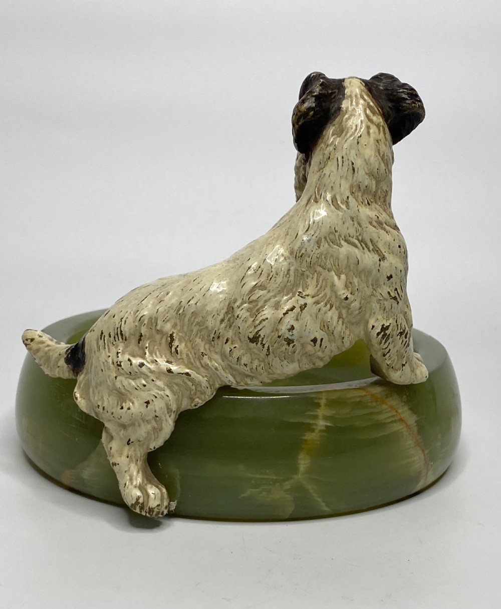 Austrian cold painted bronze Fox Terrier, c. 1900. View VI