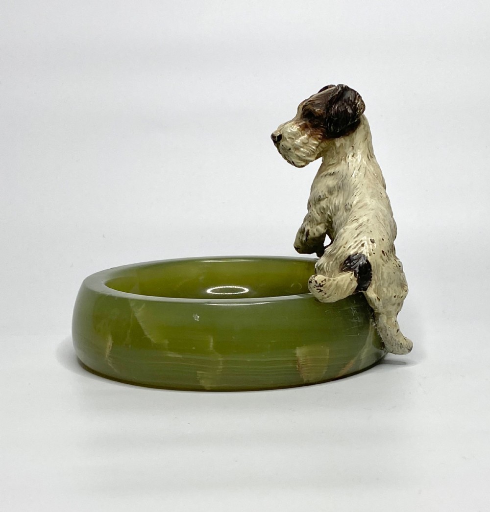 Austrian cold painted bronze Fox Terrier, c. 1900. View VII