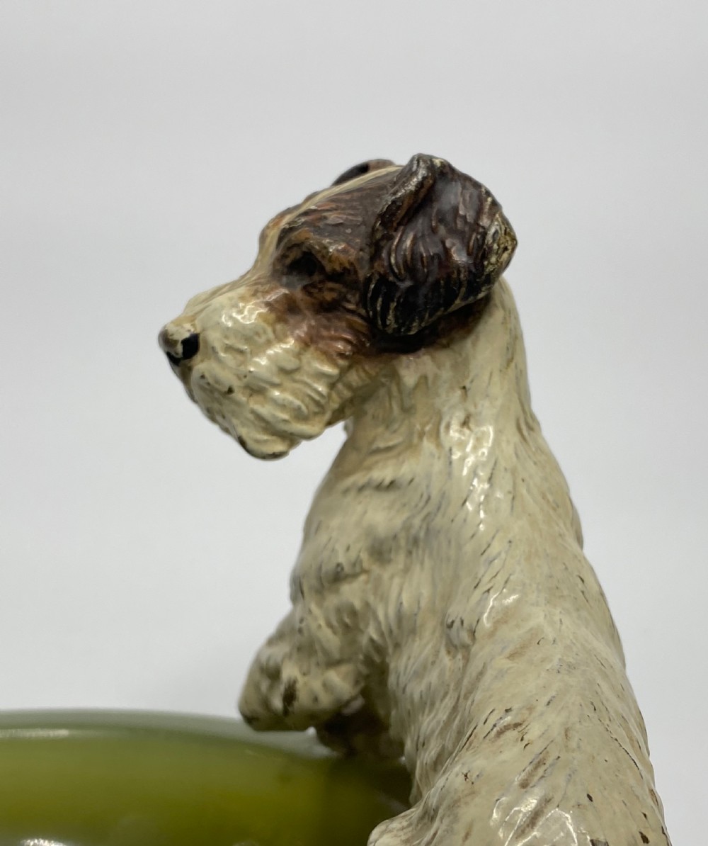 Austrian cold painted bronze Fox Terrier, c. 1900. View IX