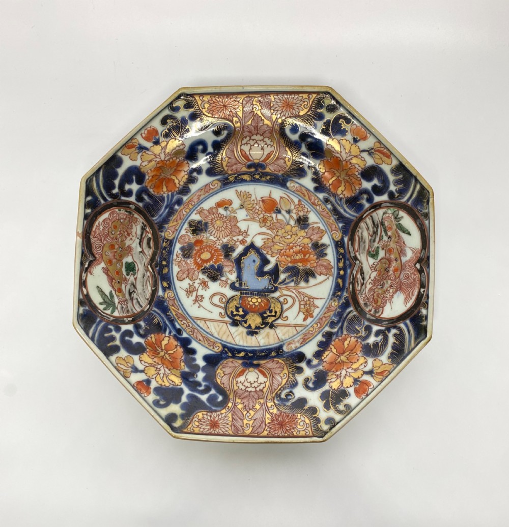 Japanese Imari dish, Arita, c. 1700, Genroku Period.