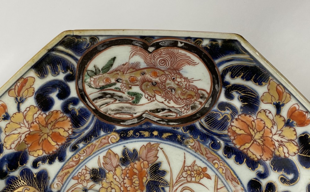 Japanese Imari dish, Arita, c. 1700, Genroku Period. View III