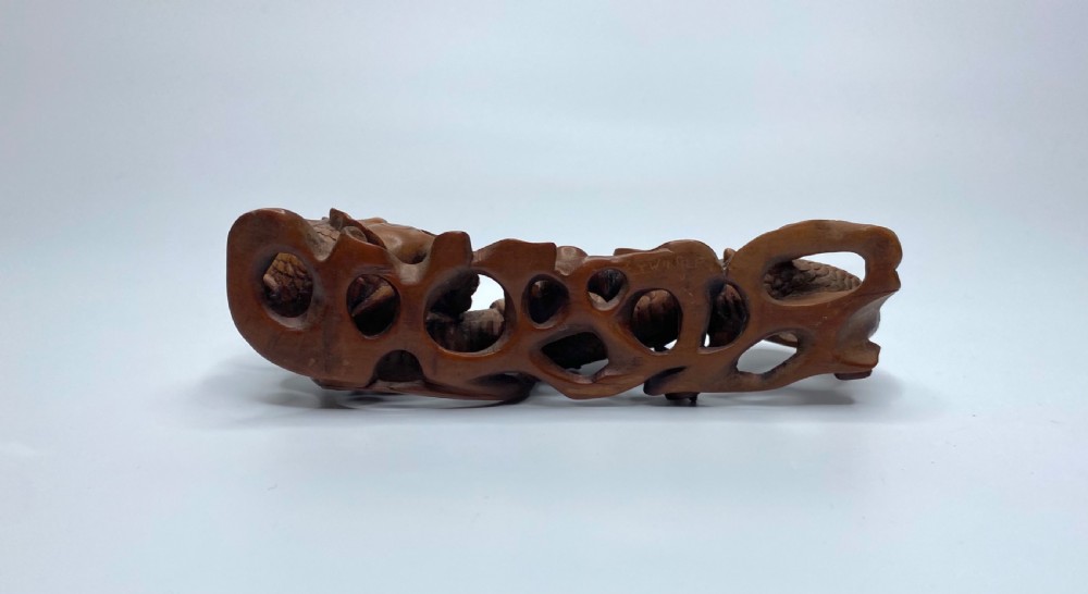 Chinese boxwood dragon, c. 1900. Qing Dynasty. View VI