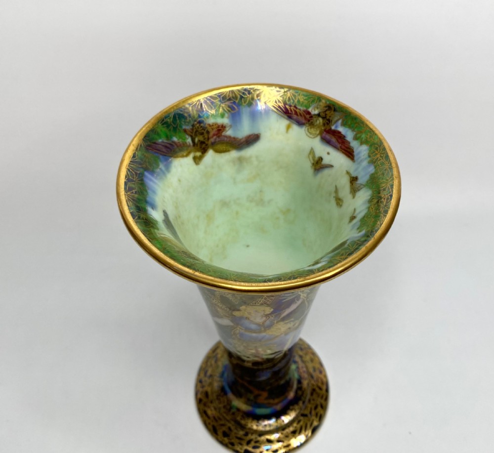 Wedgwood Fairyland Lustre vase, Butterfly Women, c. 1925. View IX