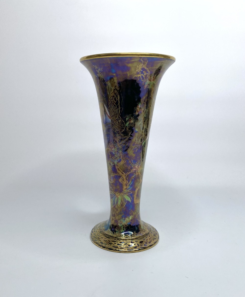 Wedgwood Fairyland Lustre vase, Butterfly Women, c. 1925. View XI